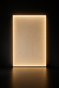Aether — Backlit Feature Wall Panel in a dark luxury setting