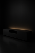 Aria — TV Media Unit in a dark luxury setting