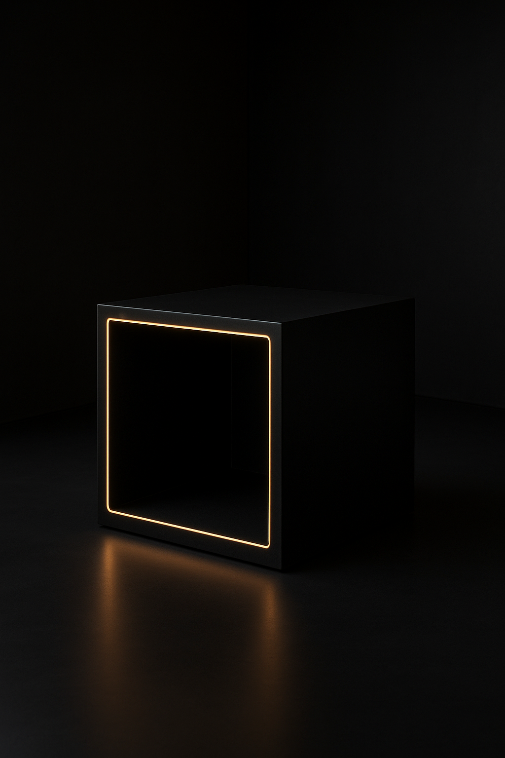 Aria — Cube Storage Unit in a dark luxury setting