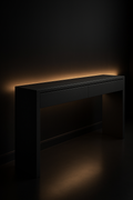 Aurora — Slim Hallway Console in a dark luxury setting
