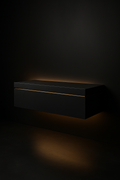 Calibre — Floating Wall-Mounted Console in a dark luxury setting