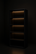 Calibre — Display Shelving Unit in a dark luxury setting