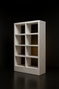Cascade — Freestanding Bookcase in a dark luxury setting