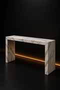 Cirrus — Bench Console in a dark luxury setting
