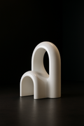 Cumulus — Minimalist Sculptural Object in a dark luxury setting