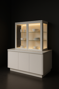 Cumulus — Crockery Unit With Counter in a dark luxury setting