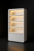 Cumulus — Display Shelving Unit in a dark luxury setting