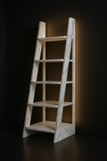 Dune — Ladder Bookshelf in a dark luxury setting