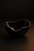 Eclipse — Freeform Decorative Vessel in a dark luxury setting