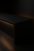 Eclipse — Breakfast Bar Top in a dark luxury setting