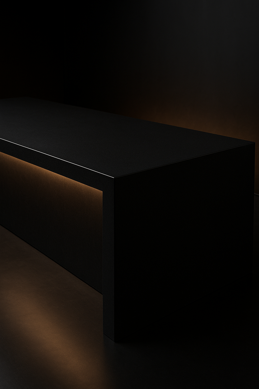 Eclipse — Breakfast Bar Top in a dark luxury setting