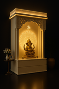 Elegantly Crafted Corian Spiritual Sanctuary in a dark luxury setting