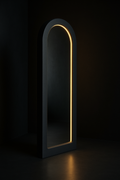 Equinox — Full-Length Floor Mirror in a dark luxury setting