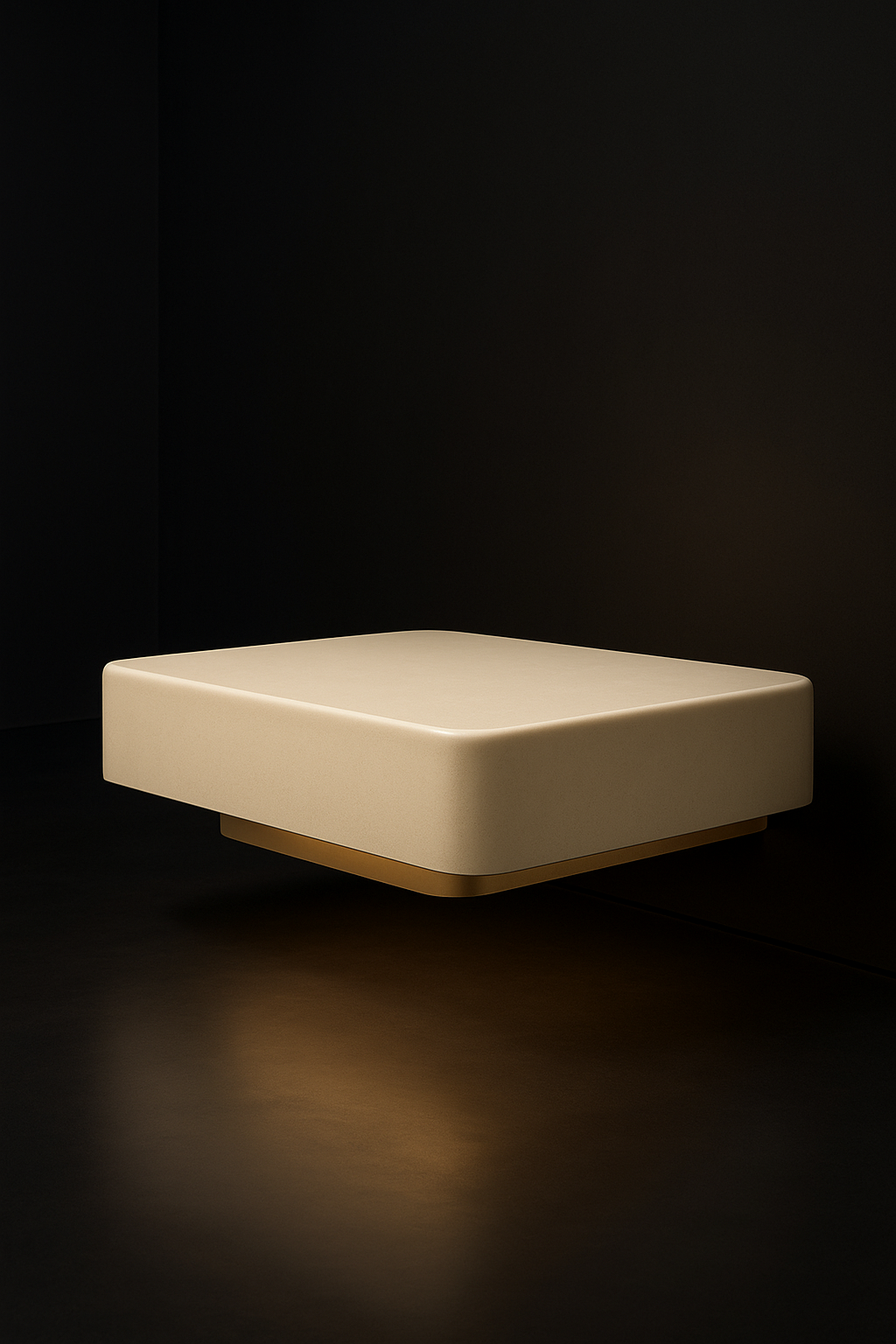 Glacier — Coffee Table in a dark luxury setting