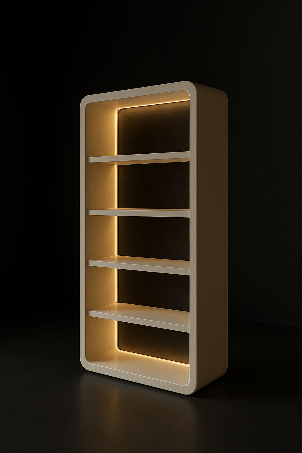 Horizon — Display Shelving Unit in a dark luxury setting