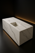 Lumina — Island Countertop in a dark luxury setting