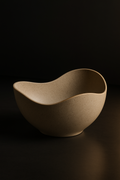 Marble Veil — Freeform Decorative Vessel in a dark luxury setting