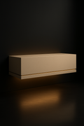 Mirage — Floating Wall-Mounted Console in a dark luxury setting