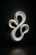 Monolith — Abstract Wall Sculpture in a dark luxury setting