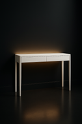 Monolith — Slim Hallway Console in a dark luxury setting
