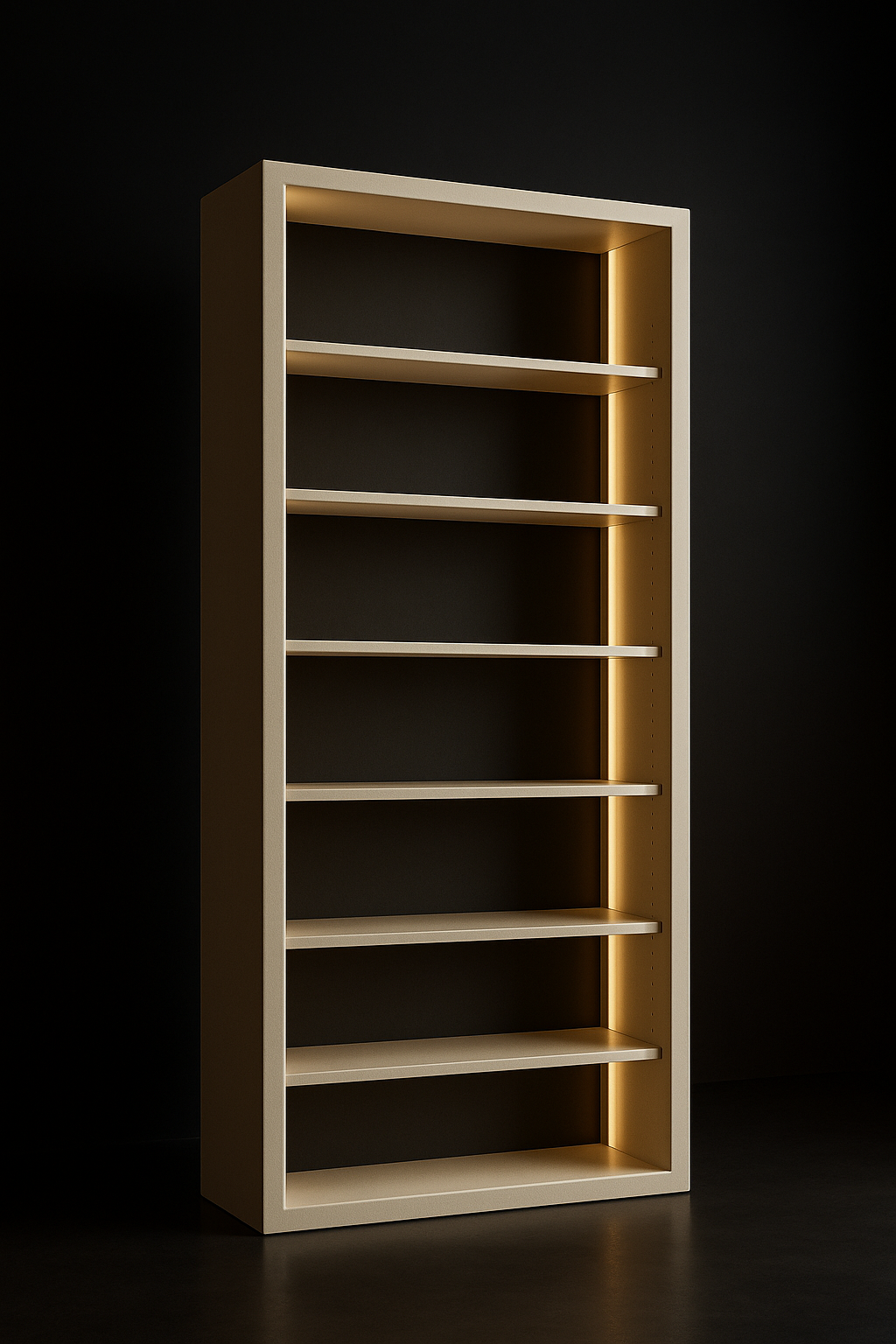 Nimbus — Tall Library Bookcase in a dark luxury setting