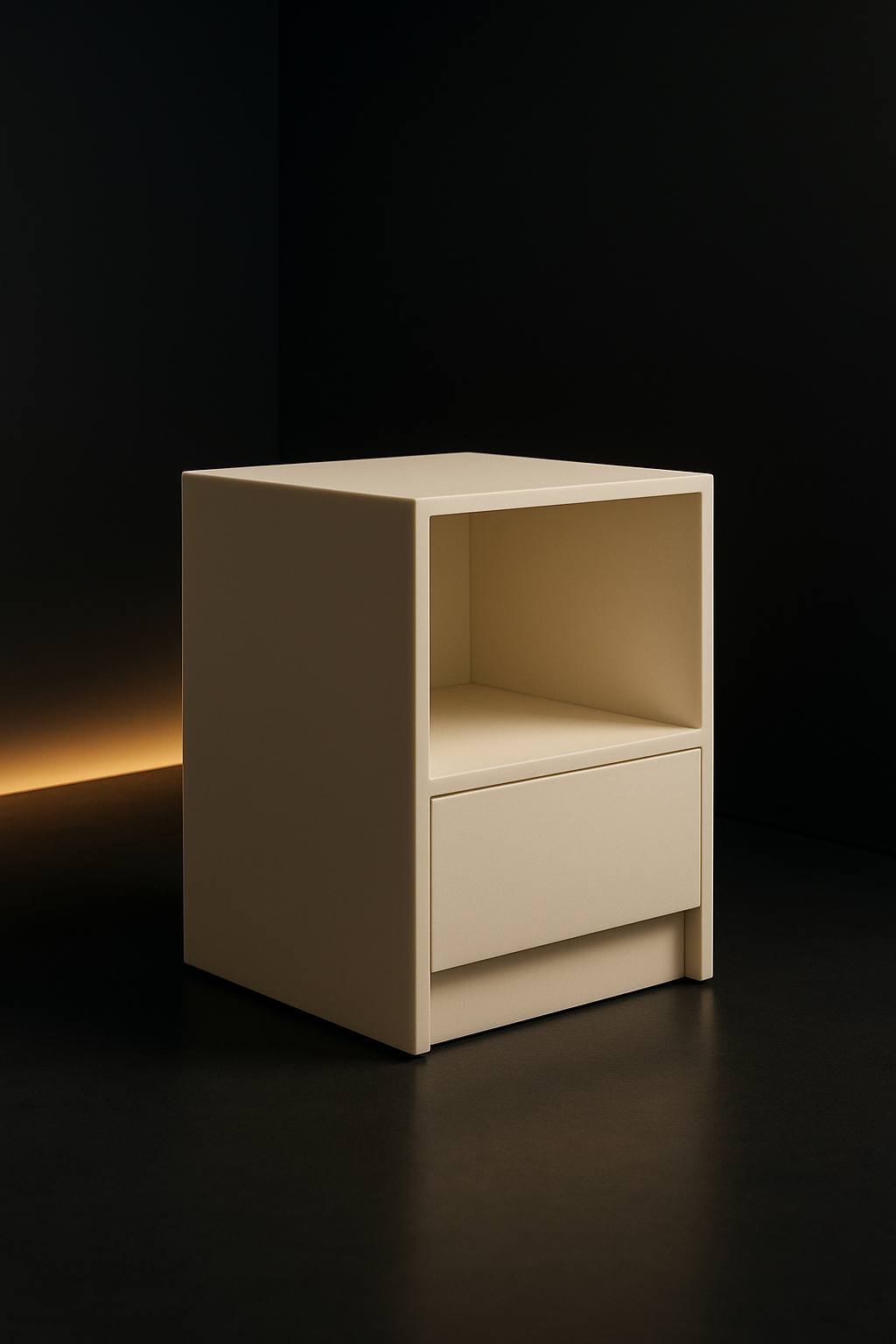 Nimbus — Cube Storage Unit in a dark luxury setting