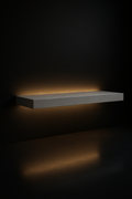 Noir — Floating Wall Shelf in a dark luxury setting