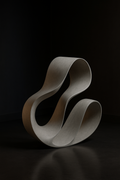 Onyx — Flowing Abstract Sculpture in a dark luxury setting