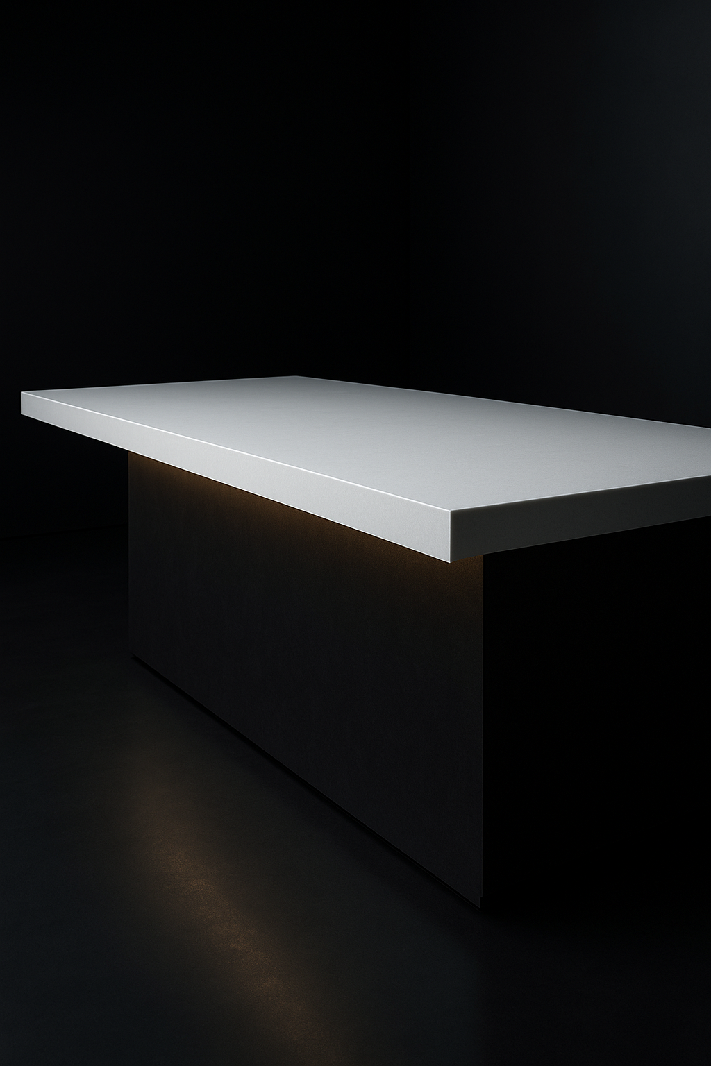 Pearl — Island Countertop in a dark luxury setting