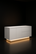 Plinth — Storage Sideboard in a dark luxury setting