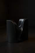 Serra — Minimalist Sculptural Object in a dark luxury setting