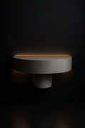 Slate — Demilune Console in a dark luxury setting