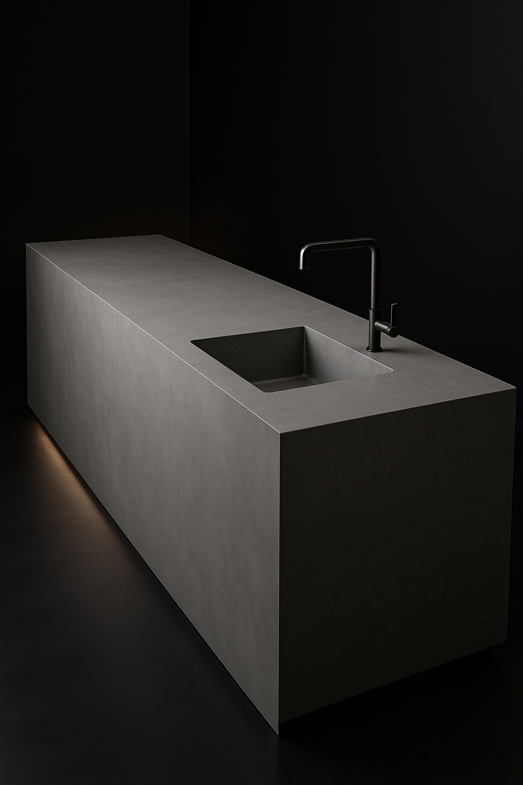 Solace — Bar Counter Top in a dark luxury setting
