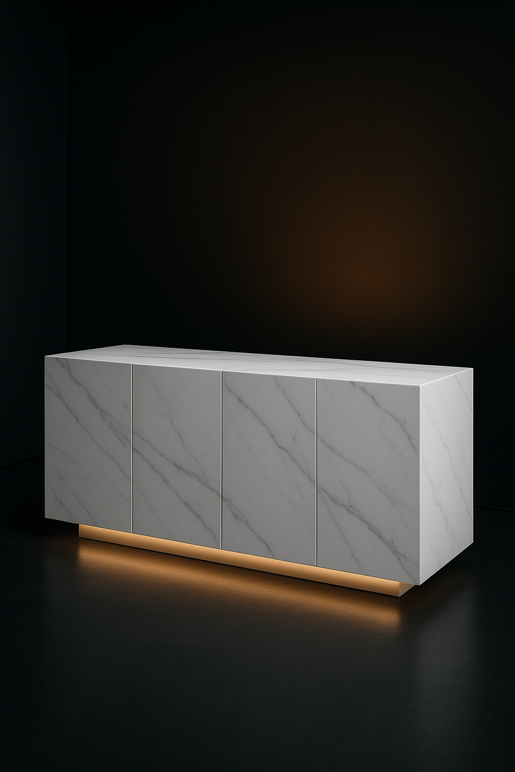 Tundra — Storage Sideboard in a dark luxury setting