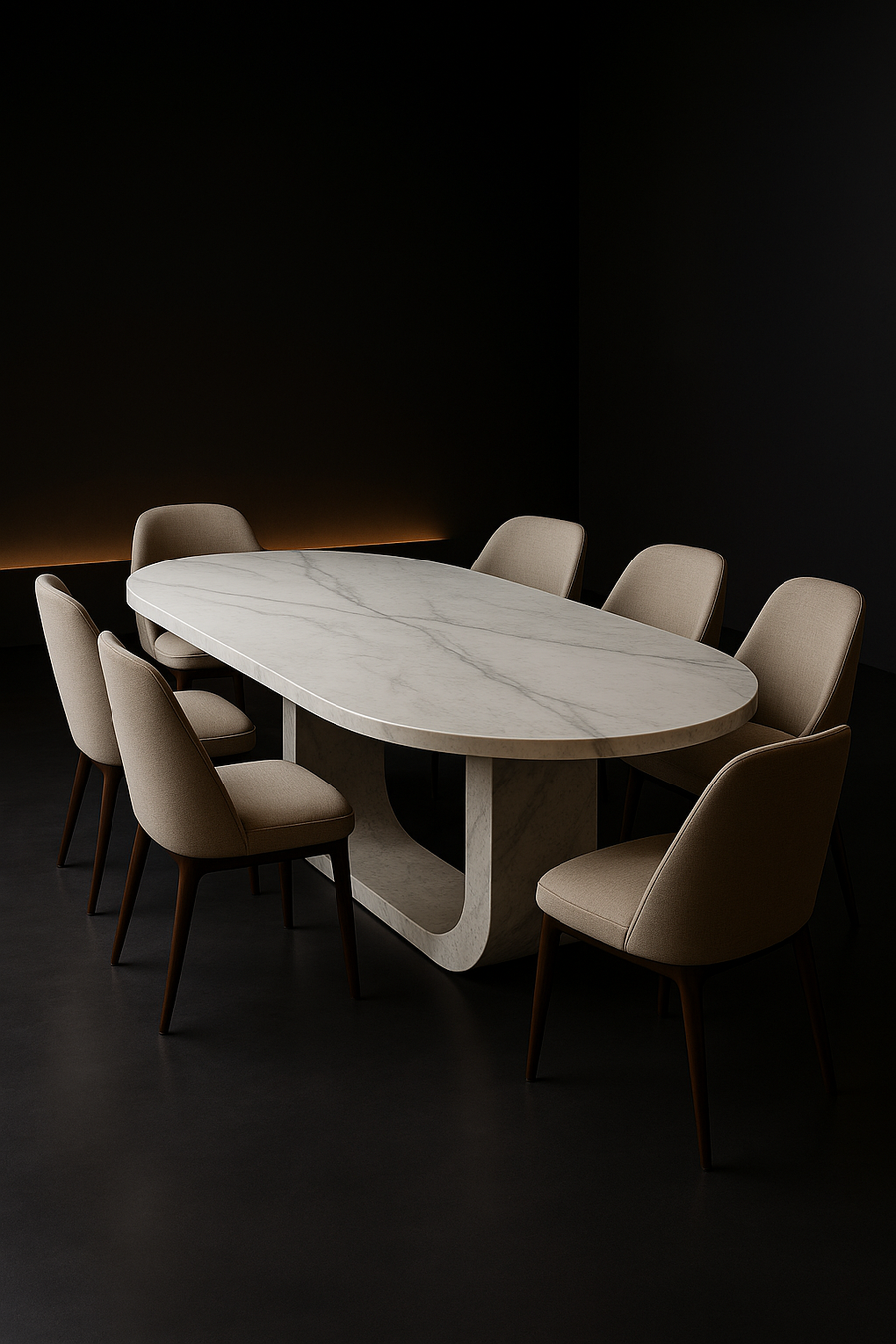 Tundra — Oval Corian Dining Table