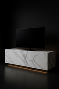 Veneer — TV Media Unit in a dark luxury setting