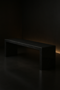 Zephyr — Bench Console in a dark luxury setting