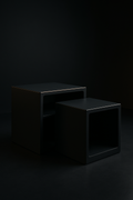 Zephyr — Nest Of Side Tables in a dark luxury setting